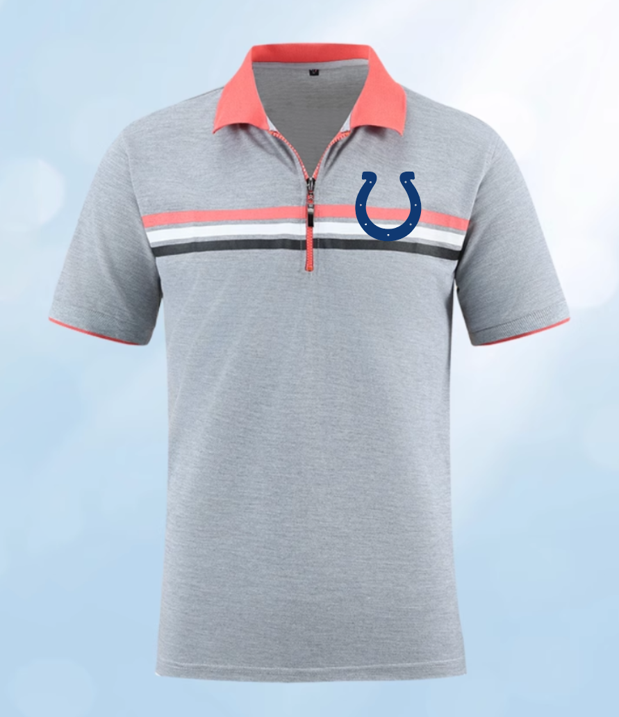 Indianapolis Colts grey Men 2025 NFL polo T shirt